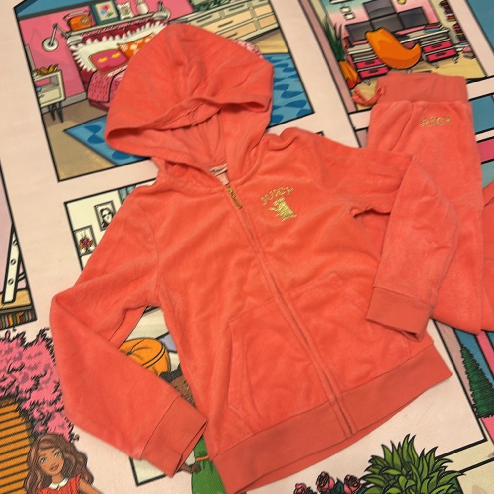 Girls Juicy Tracksuit - Picture 2 of 7